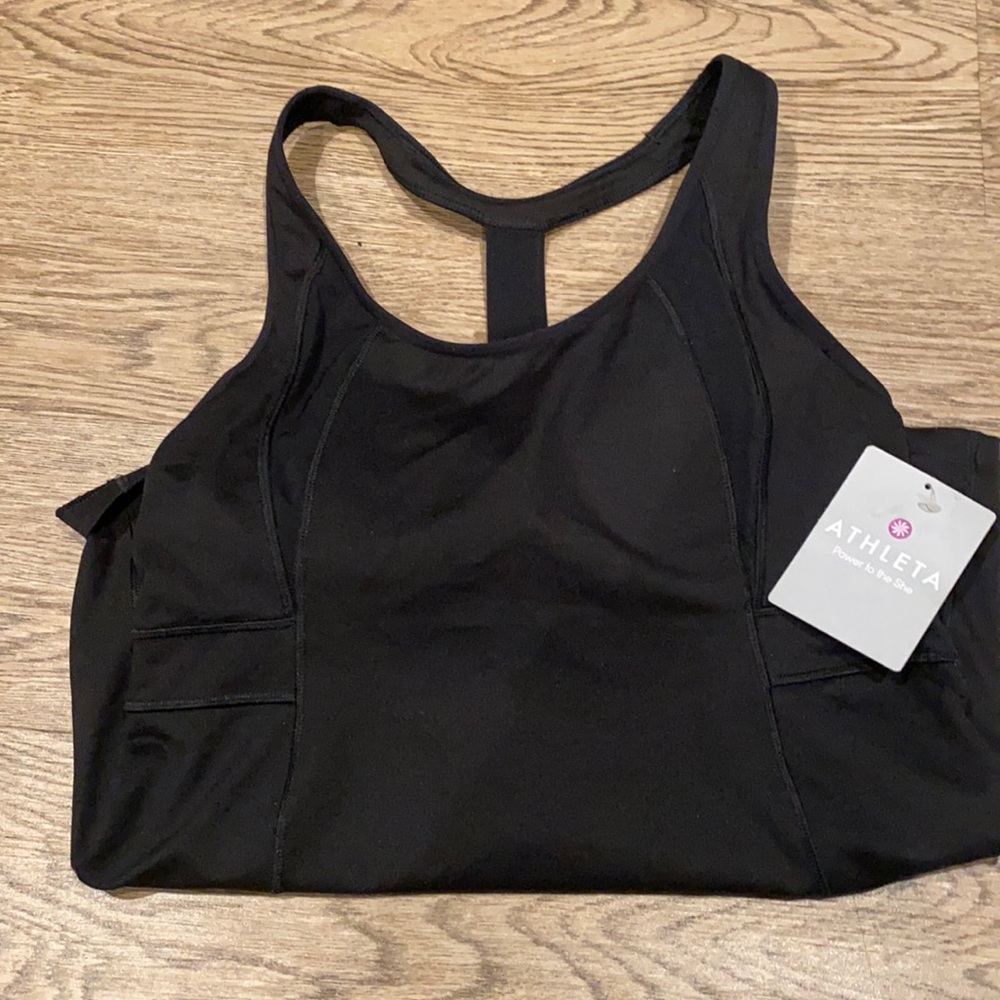 WOMENS ATHLETA STUNNER TANK BLACK SIZE Medium NEW WITH TAGS